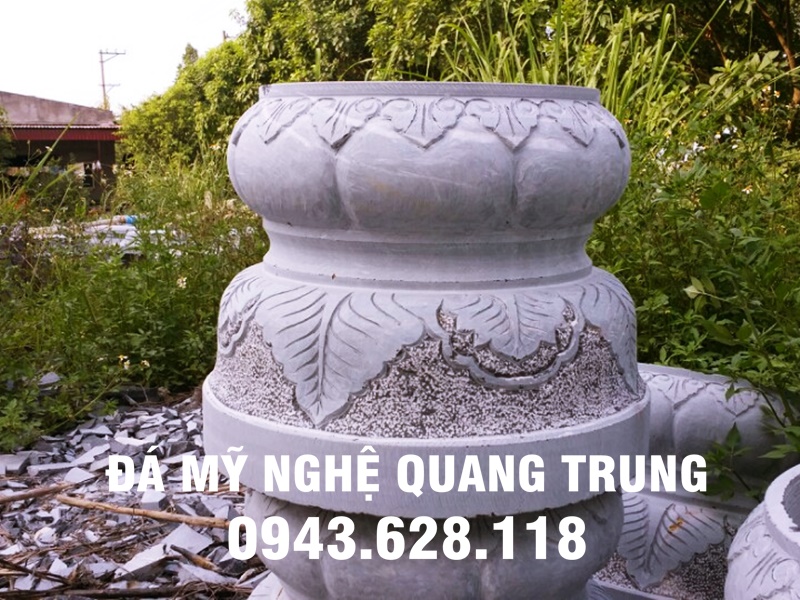 Tang bong da ke cot go dep - Dinh Chua Mieu tho - Dien tho