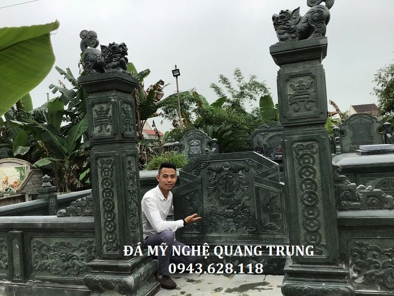 Khu Lang mo da xanh reu Ninh Binh