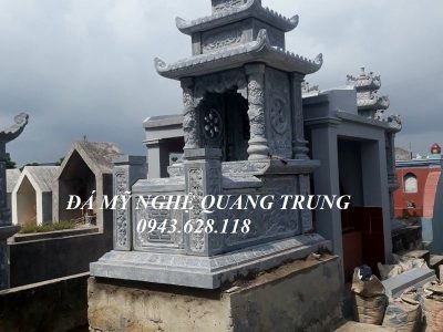 Mẫu Mộ đá ba mái – Mộ đá đẹp Ninh Bình của Nghệ nhân trẻ Quang Trung