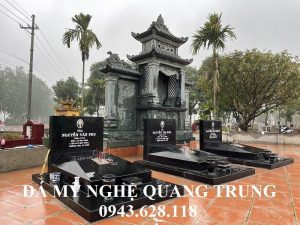 Lang Mo da xanh ket hop da granite dep